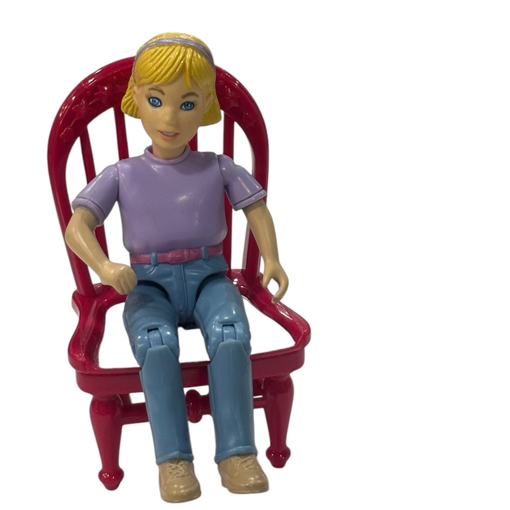 Fisher Price Loving Family Home & Stable Young Girl Dollhouse Figure & Chair
